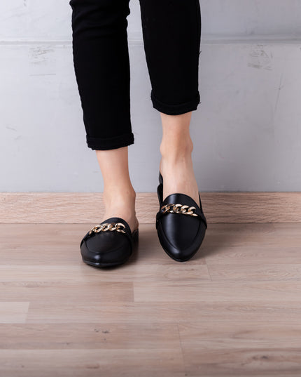 Sandalia Zurich - Negro Cuero