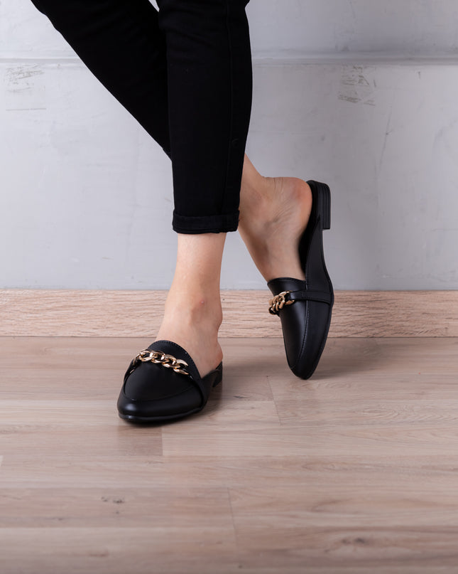 Sandalia Zurich - Negro Cuero