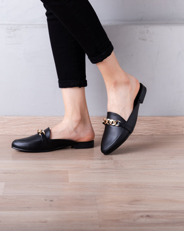 Sandalia Zurich - Negro Cuero