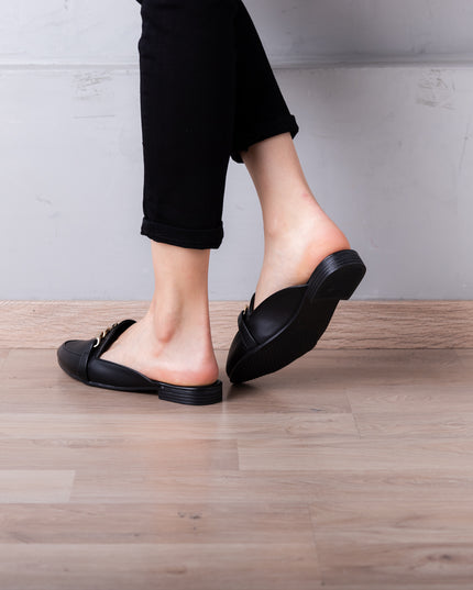 Sandalia Zurich - Negro Cuero