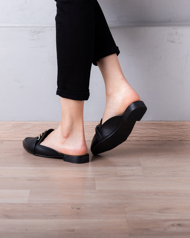 Sandalia Zurich - Negro Cuero
