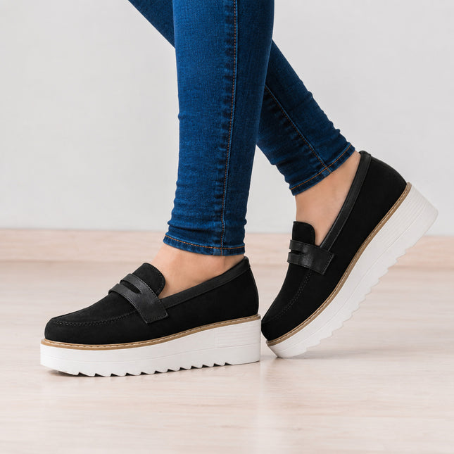 Mocasines Mujer Elan - Negro