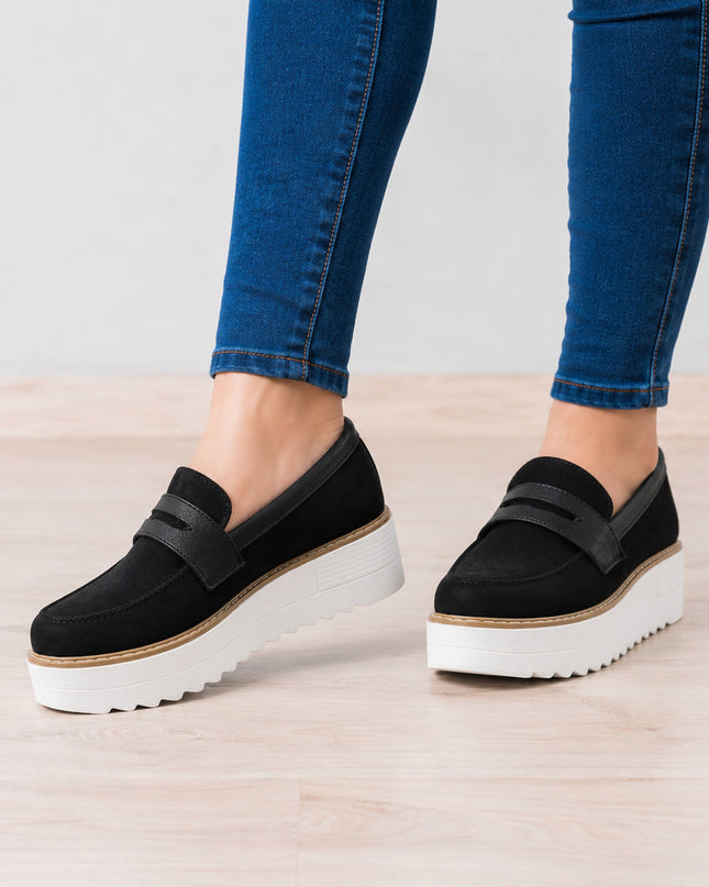 Mocasines Mujer Elan - Negro