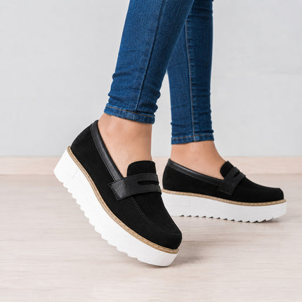 Mocasines Mujer Elan - Negro