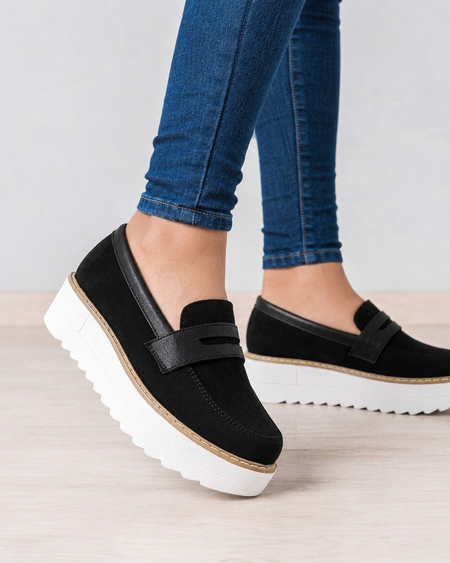 Mocasines Mujer Elan - Negro