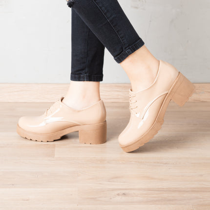 Mocasin Fenrir - Beige Charol