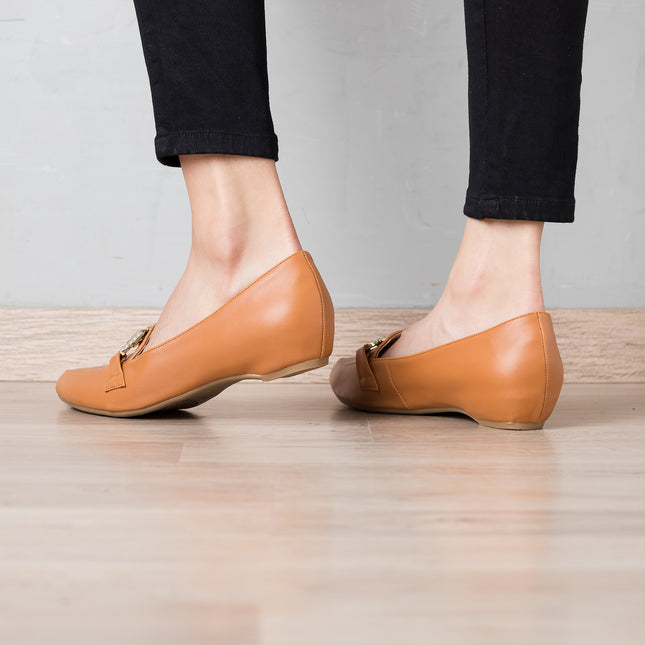 Mocasines Mujer Goldyuan - Camel