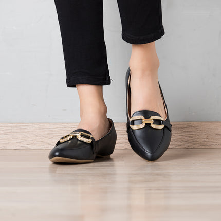 Mocasines Mujer Goldyuan - Negro