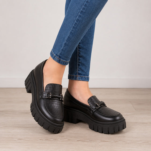 Mocasines Mujer Cannes - Negro