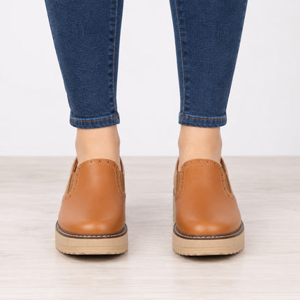 Mocasines Mujer Ferrara - Camel