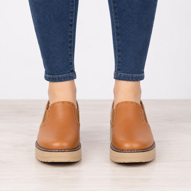 Mocasines Mujer Ferrara - Camel
