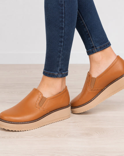 Mocasines Mujer Ferrara - Camel