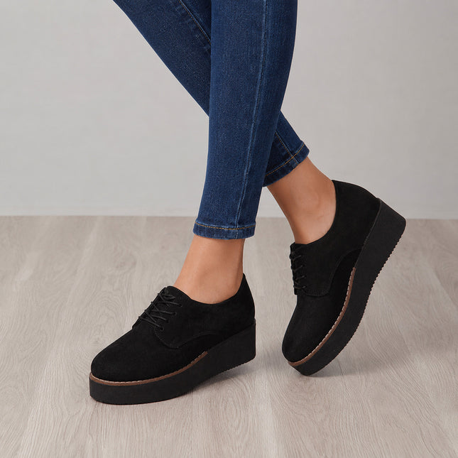 Mocasines Mujer Recife 2 - Negro Gamuza