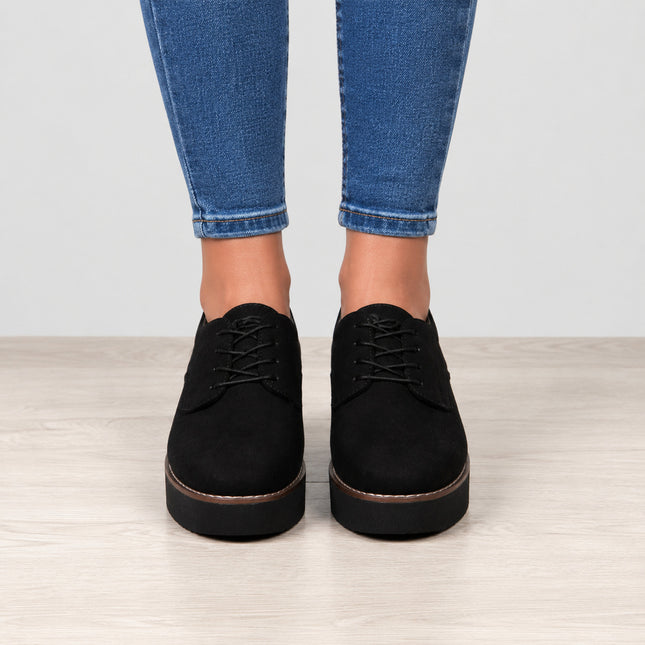 Mocasines Mujer Recife 2 - Negro Gamuza