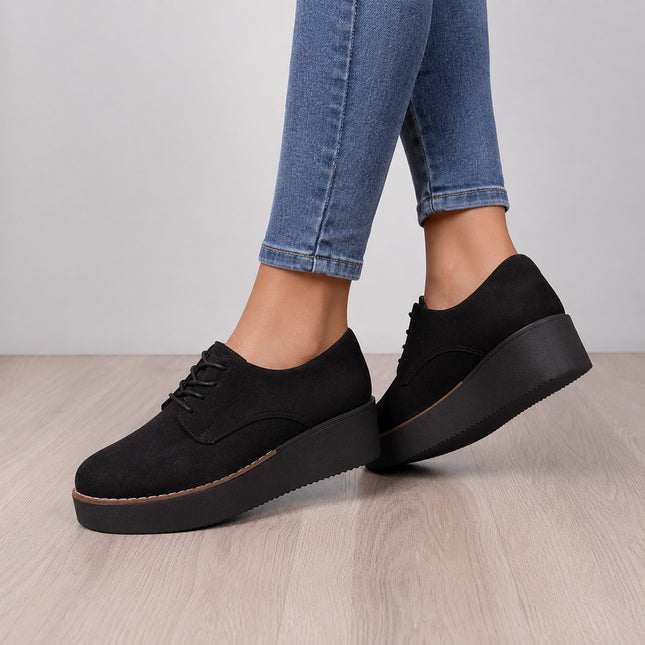 Mocasines Mujer Recife 2 - Negro Gamuza
