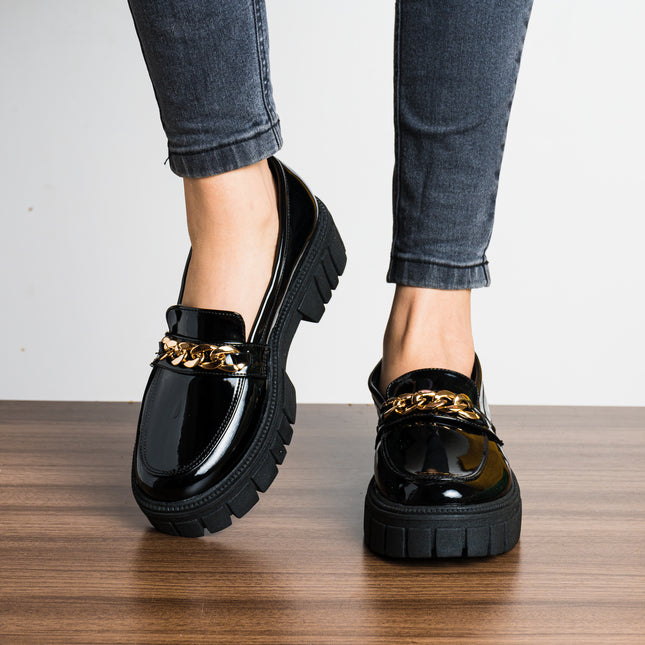 Mocasin Pistoya - Negro Charol