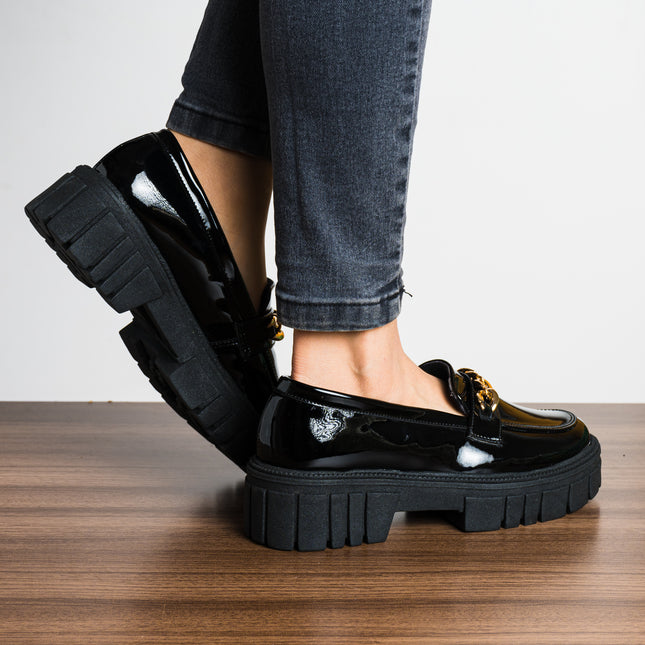 Mocasin Pistoya - Negro Charol