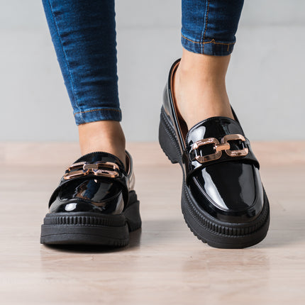 Mocasin Steelex - Negro Charol