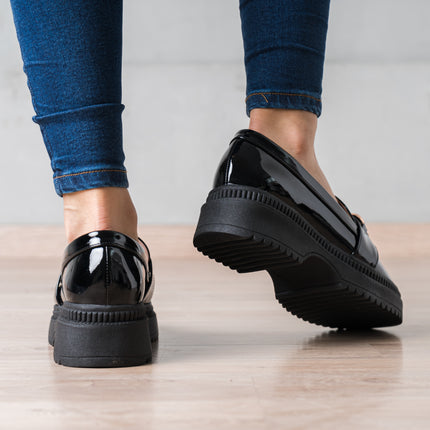 Mocasin Steelex - Negro Charol