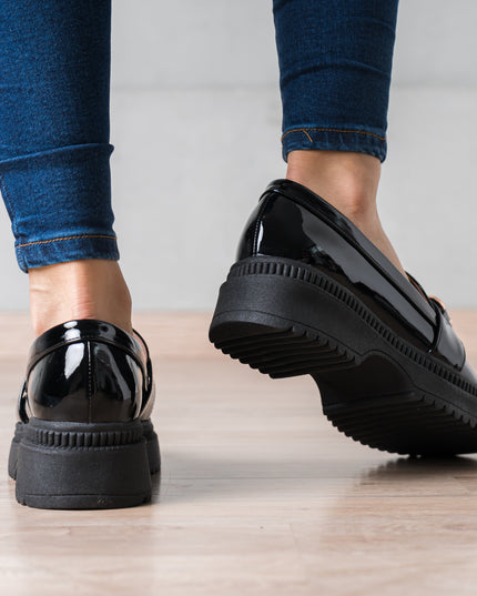 Mocasin Steelex - Negro Charol