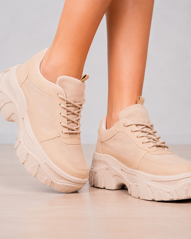 Zapatillas Urbanas Mujer Monteros - Beige