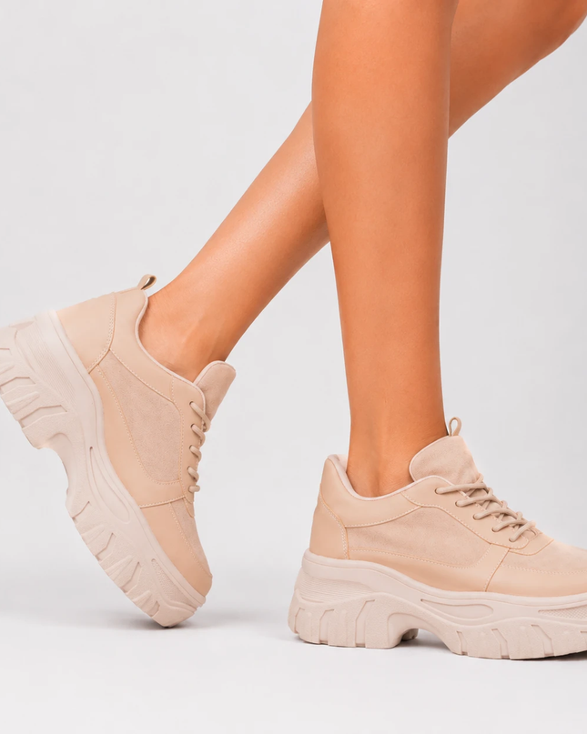 Zapatillas Urbanas Mujer Monteros - Beige