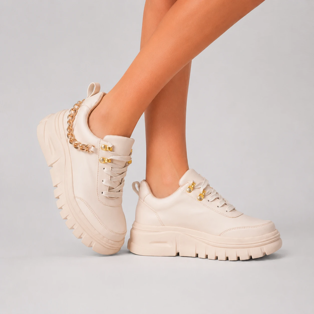 Zapatillas Urbanas Mujer Montpelier - Beige