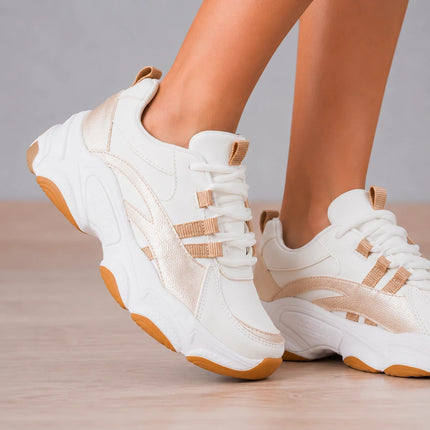 Zapatillas Urbanas Mujer Munich - Beige