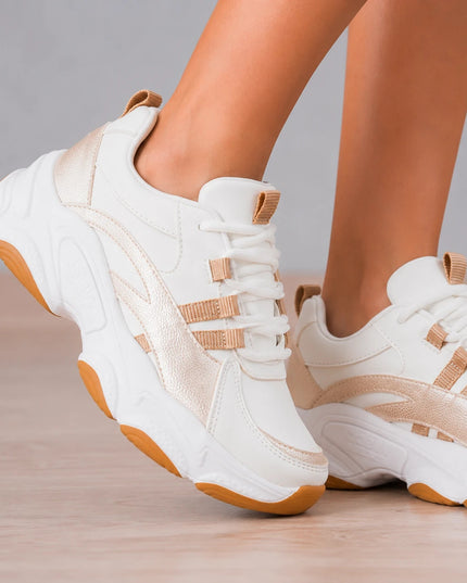 Zapatillas Urbanas Mujer Munich - Beige