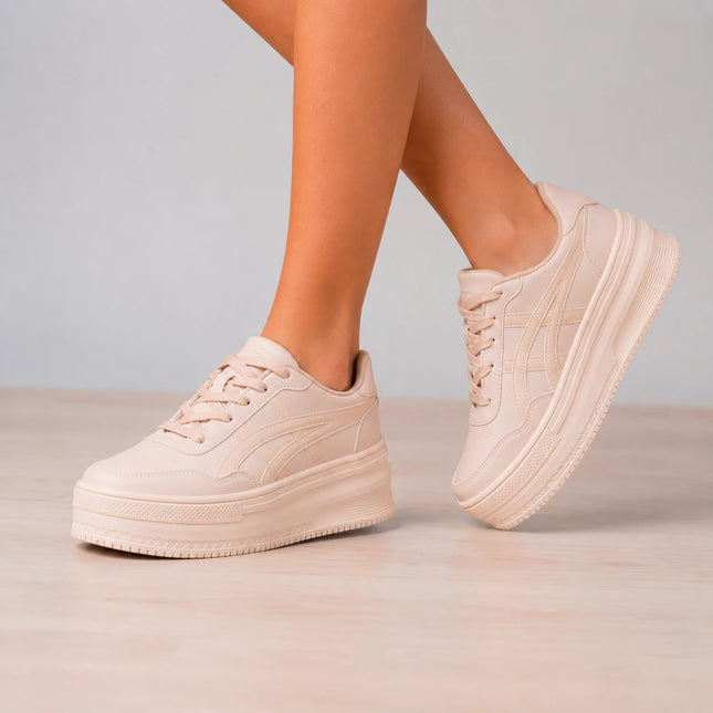 Zapatillas Urbanas Mujer Namur  - Beige