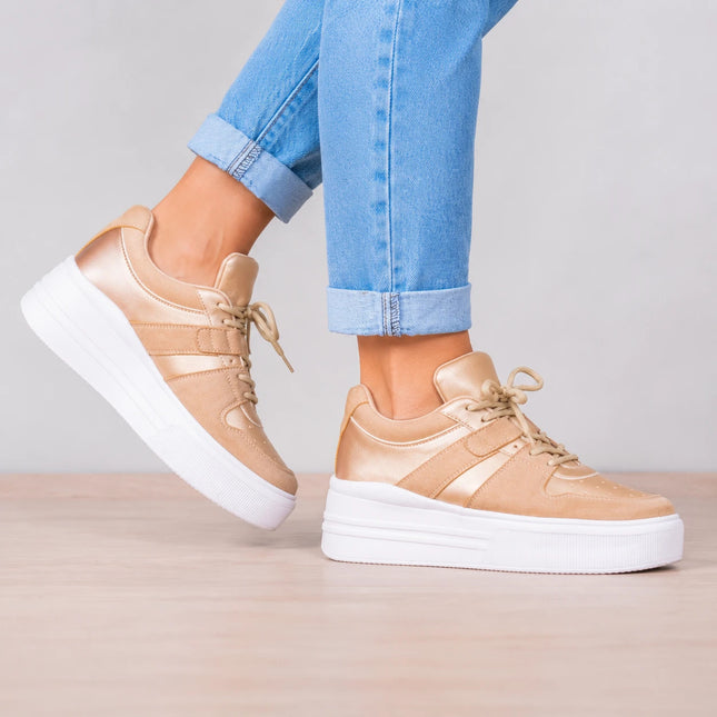 Zapatillas Urbanas Mujer Oporto - Dorado