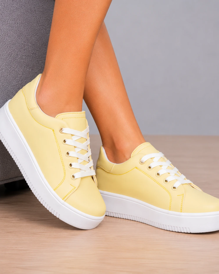 Zapatillas Urbanas Mujer Orlando - Amarillo