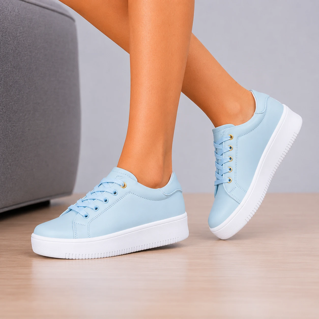 Zapatillas Urbanas Mujer Orlando - Celeste