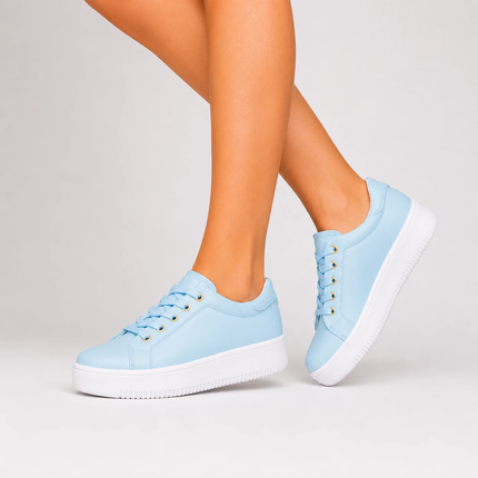 Zapatillas Urbanas Mujer Orlando - Celeste