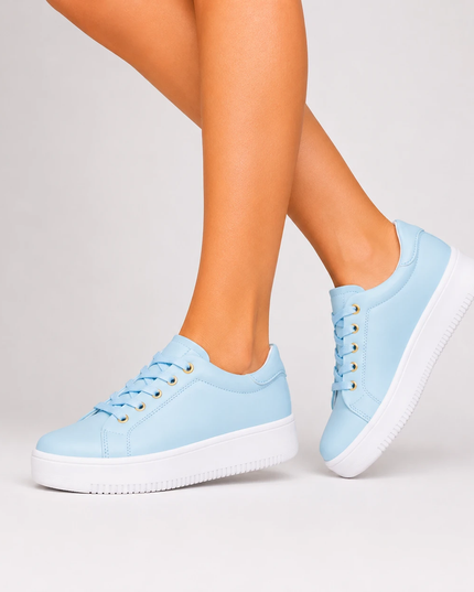 Zapatillas Urbanas Mujer Orlando - Celeste