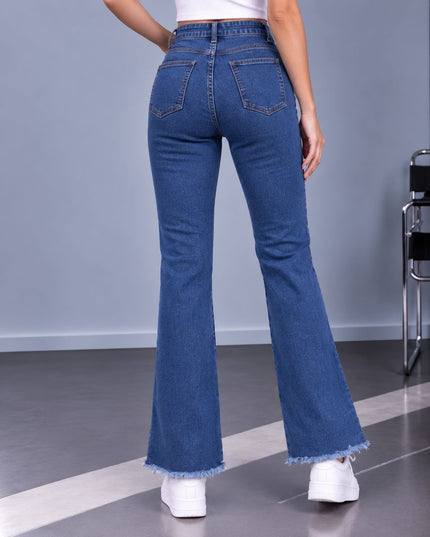 Pantalón Acampanado 4.0 - Azul Rasgado