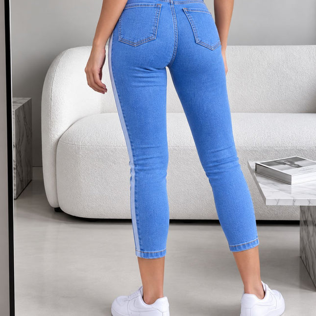 Pantalón Wash Side  - Celeste