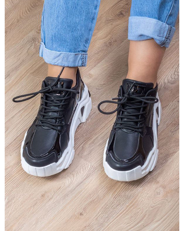Zapatilla Perth - Negro y Blanco