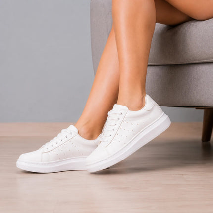 Zapatillas Urbanas Mujer Pinasco - Blanco Serpiente