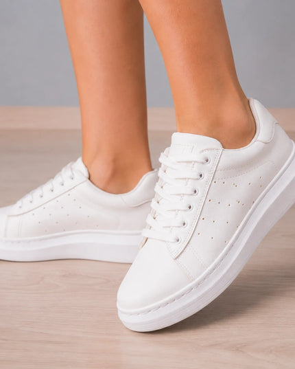 Zapatillas Urbanas Mujer Pinasco - Blanco Serpiente
