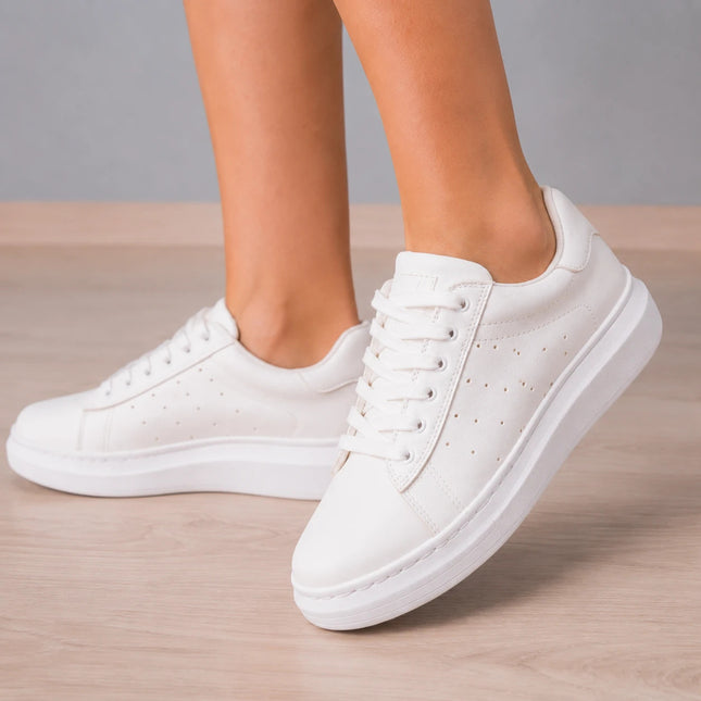Zapatillas Urbanas Mujer Pinasco - Blanco Serpiente