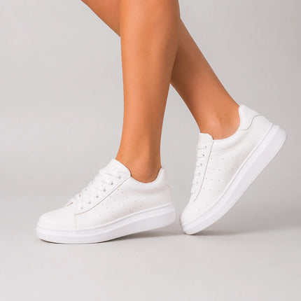 Zapatillas Urbanas Mujer Pinasco - Blanco Serpiente