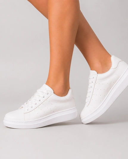Zapatillas Urbanas Mujer Pinasco - Blanco Serpiente