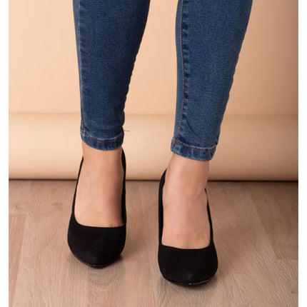 Stilettos Mujer Pireo - Negro Gamuza