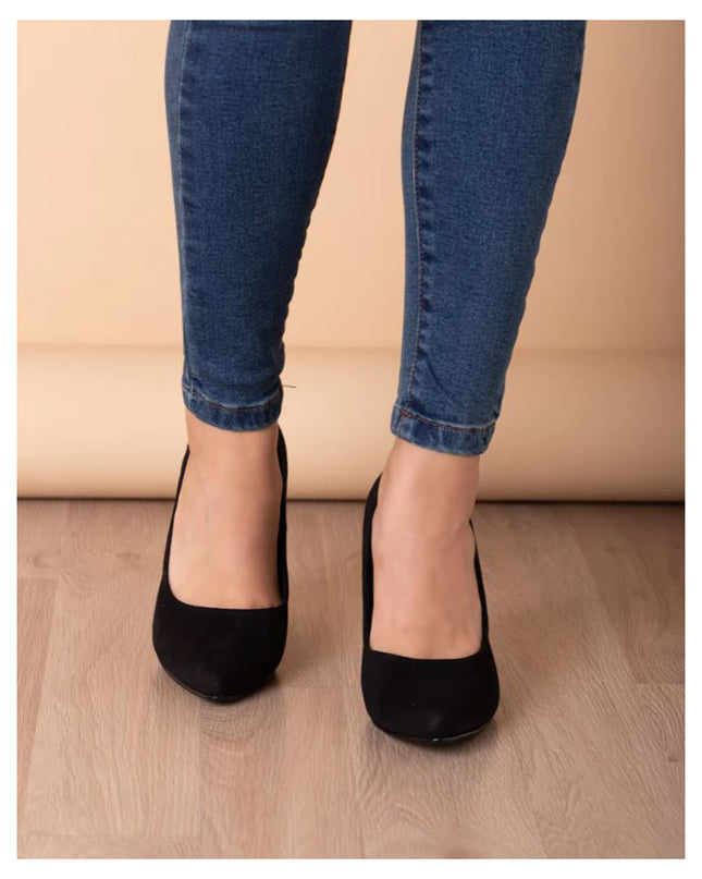 Stilettos Pireo - Negro Gamuza