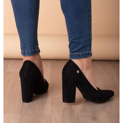 Stilettos Mujer Pireo - Negro Gamuza