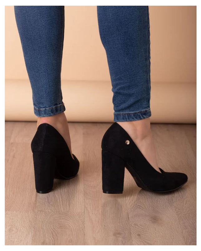 Stilettos Pireo - Negro Gamuza