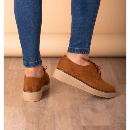 Mocasines Mujer Recife 3.0 - Camel Gamuza