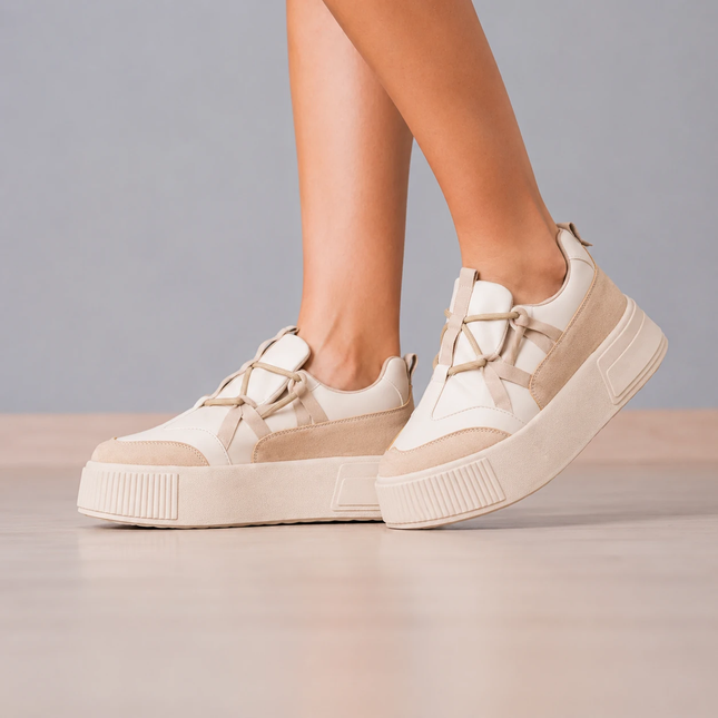 Zapatillas Urbanas Mujer Rumania - Beige