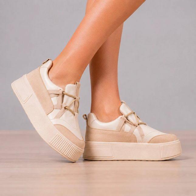 Zapatillas Urbanas Mujer Rumania - Beige
